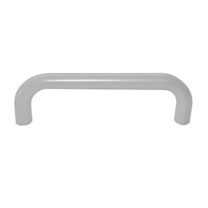 Tirador Plástico Brasil 64mm con Tornillos Blanco 40 un DVP-0