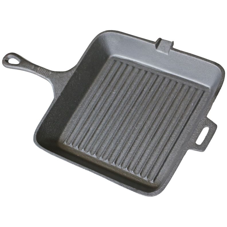 PLANCHA CUADRADA GRILL 27CM Hierro Fundido Old Mountain-0