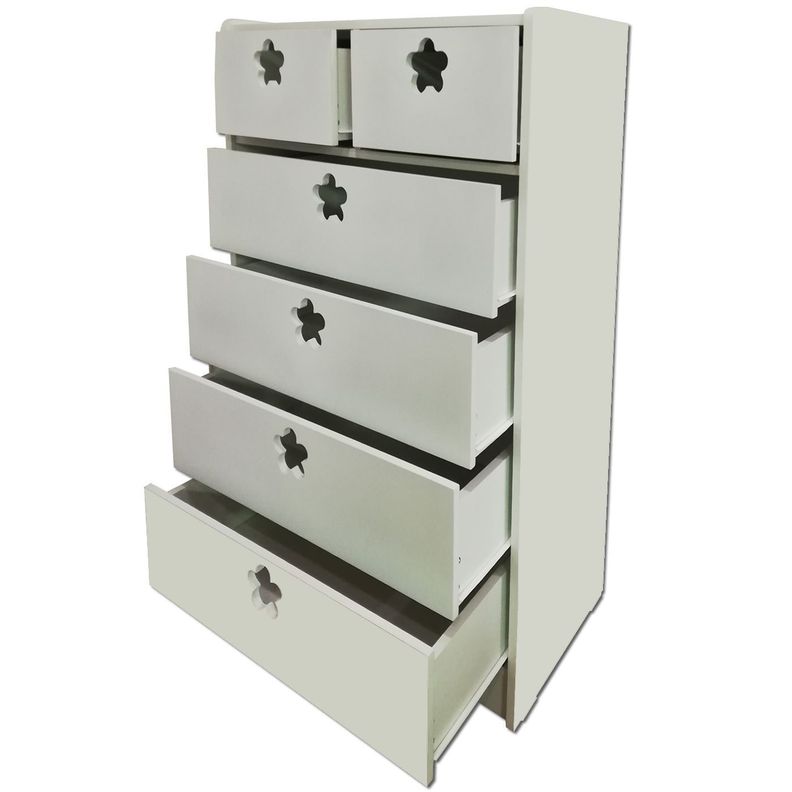Cajonera 6 C Blanco Flor-3