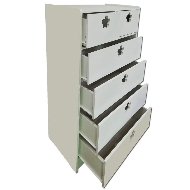 Cajonera 6 C Blanco Flor-2