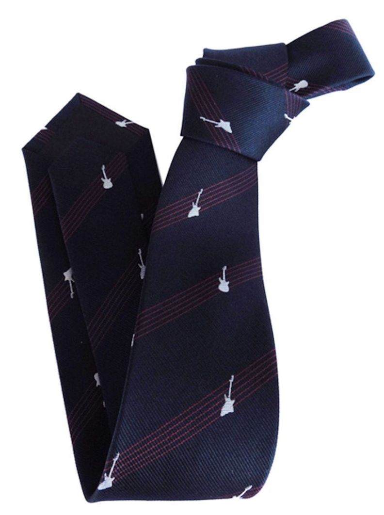 Corbata seda Guitarras-1