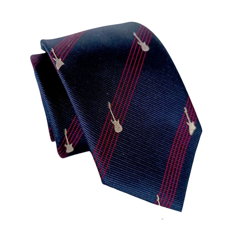 Corbata seda Guitarras-0
