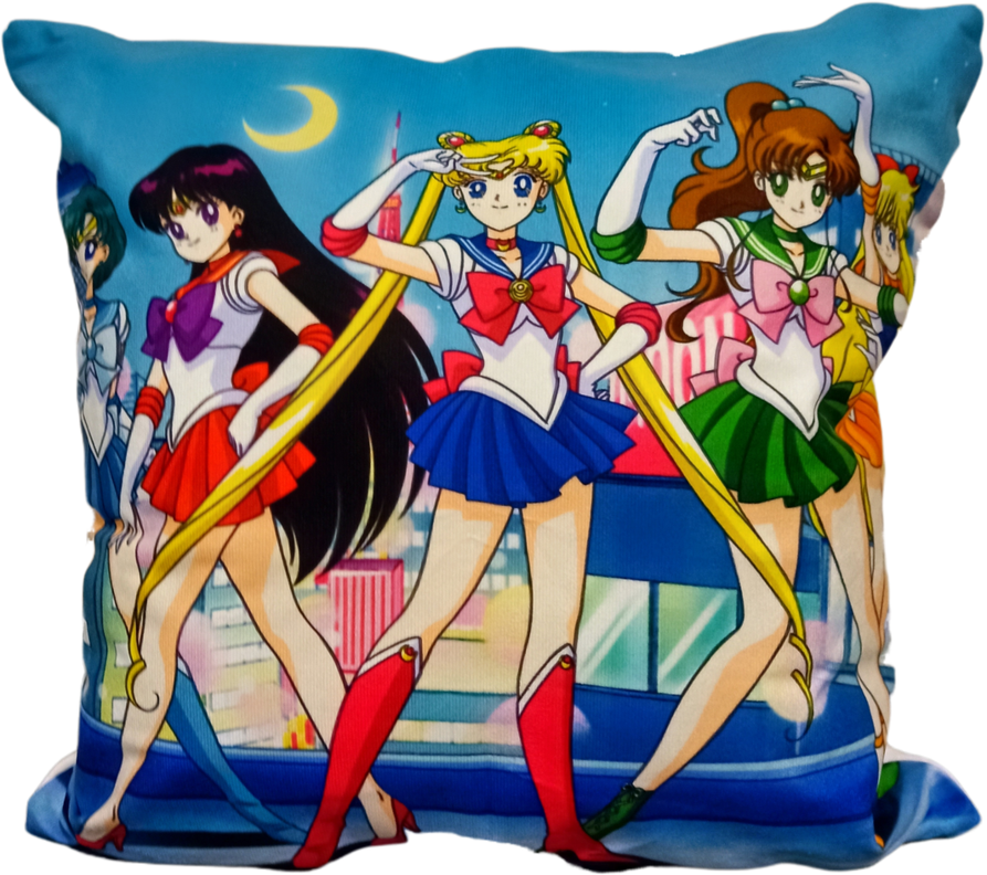 Cojín Felpa 45x45 cm De Sailor Moon Extra Suave -0