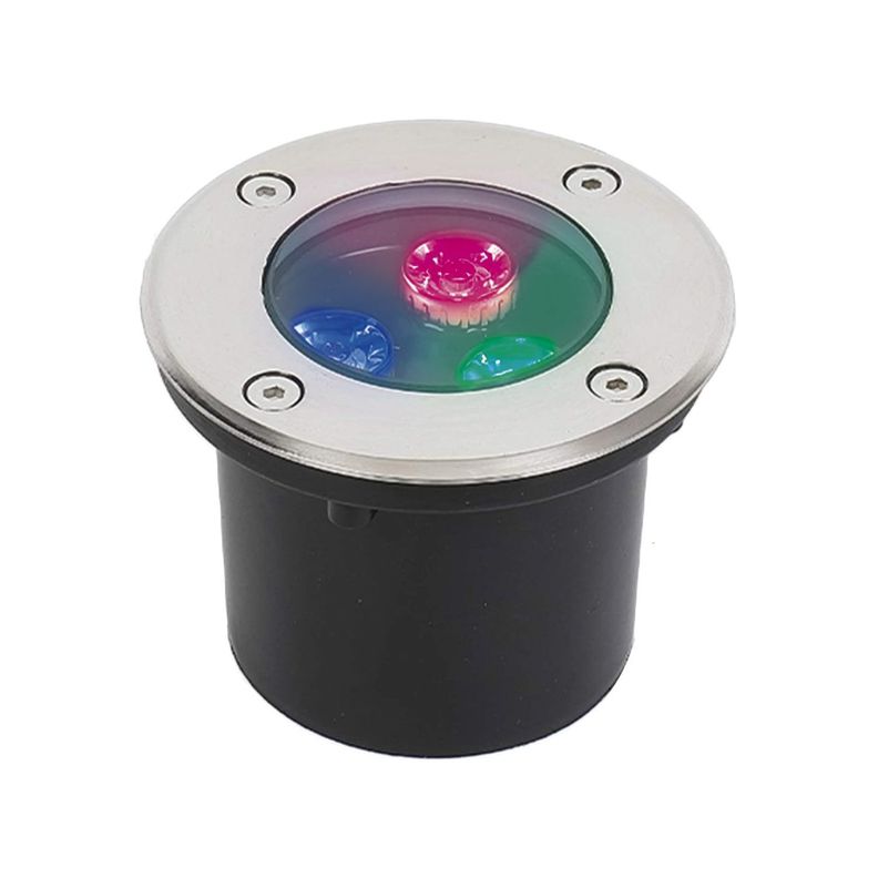 Pack 3 Foco LED Piso 3W 220V RGB-1