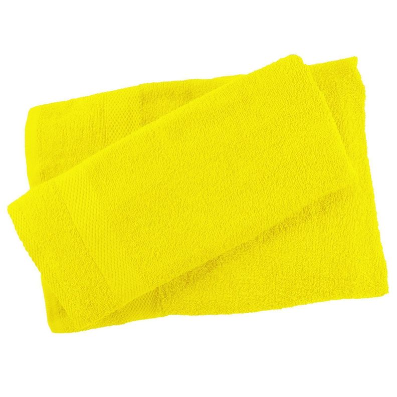 Set De Toallas Amarilla Amarillo