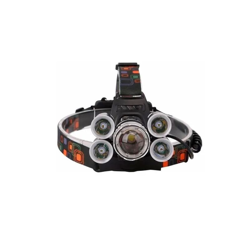 Linterna Led Cintillo Recargable 5 Luces Led Tecnolab-1