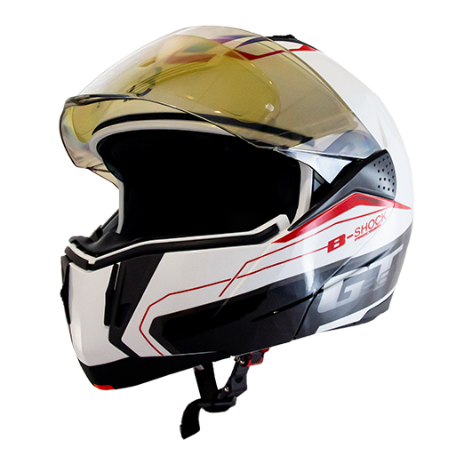 CASCO MOTO FLIP UP B700 BLANCO BEON-3
