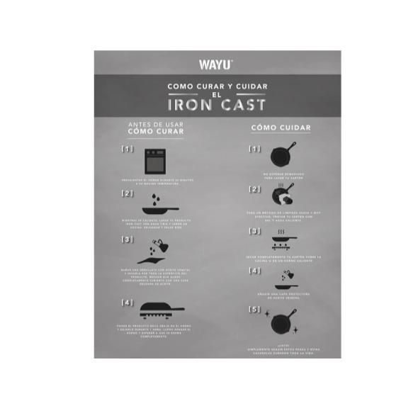 OLLA ENAMEL 28CM IRON CAST WAYU-4