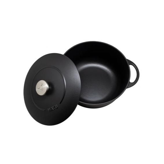 OLLA ENAMEL 28CM IRON CAST WAYU-1