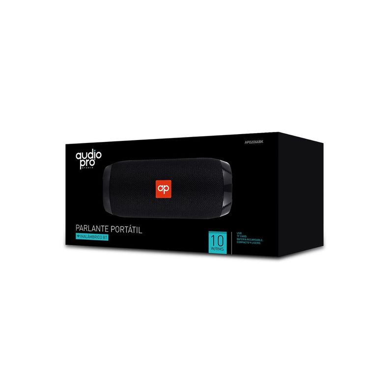 Parlante Bluetooth Portátil 10W RMS USB Negro-1