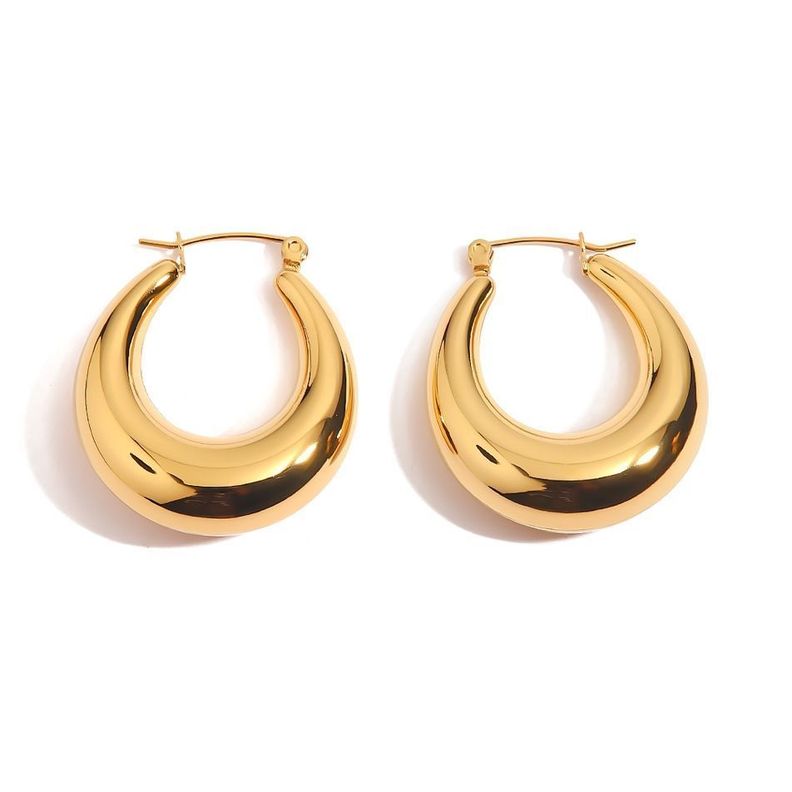 Aros Baño Oro Amarillo 18k Argolla Bote-0