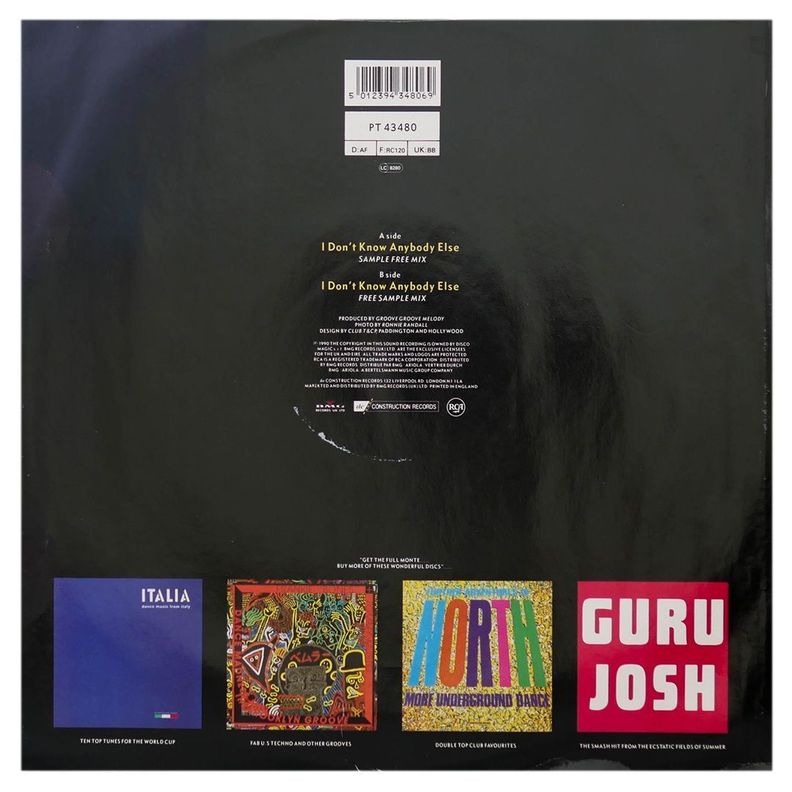 BLACK BOX - I DON'T KNOW ANYBODY ELSE 12" MAXI SINGLE VINILO USADO-1