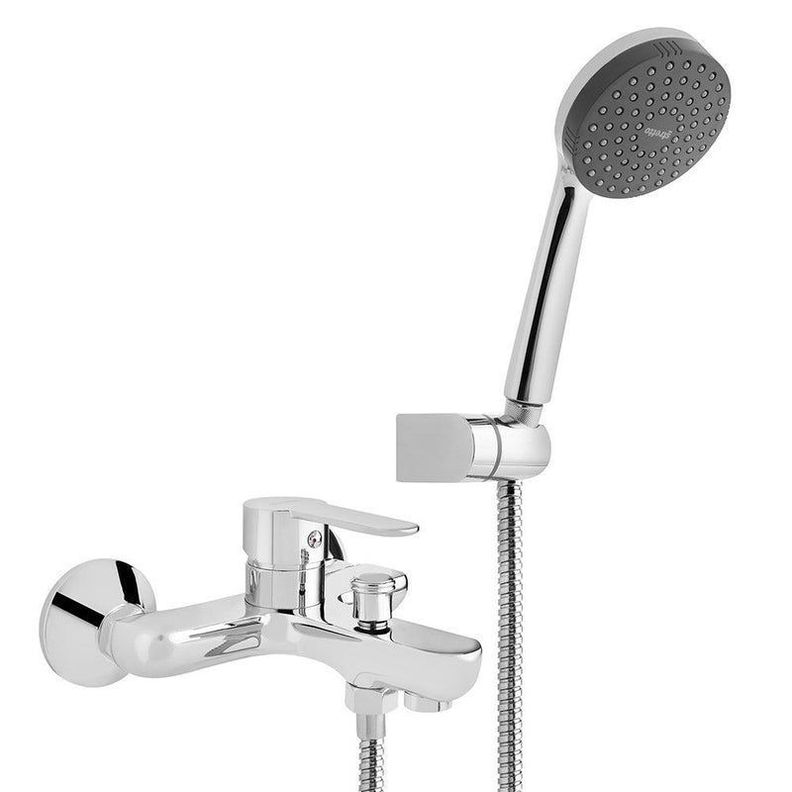Monomando Llave Grifo Para Tina Ducha Modelo Arona Cromado-1
