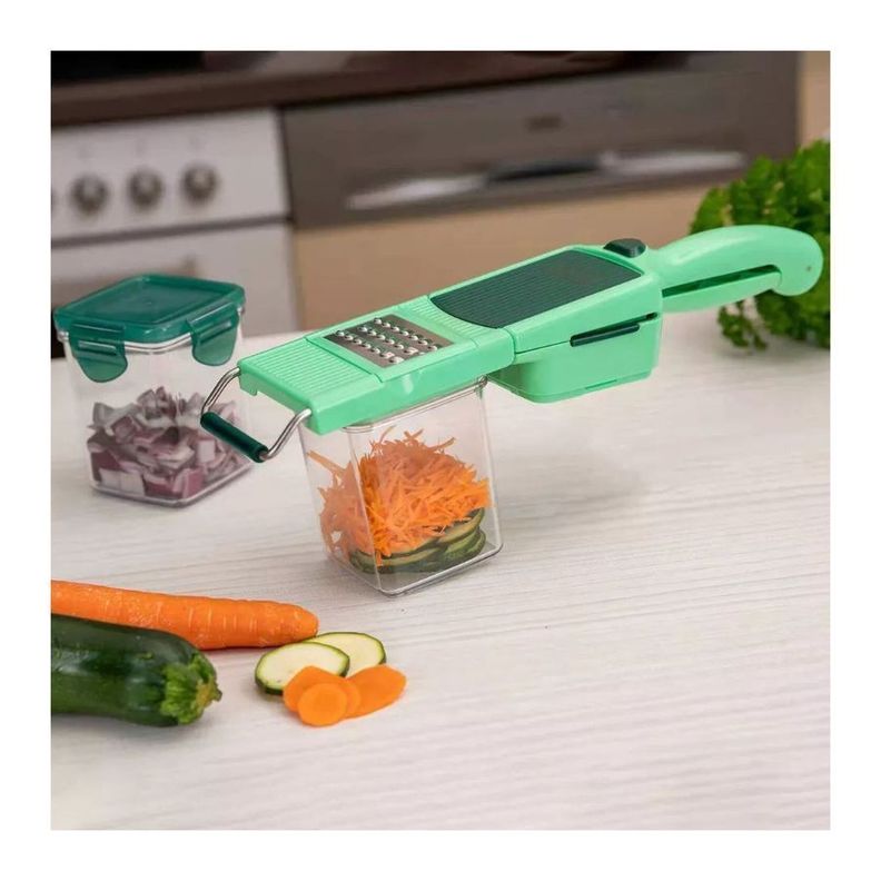 Picador Cortador Rallador Verduras Cocina Hogar-3