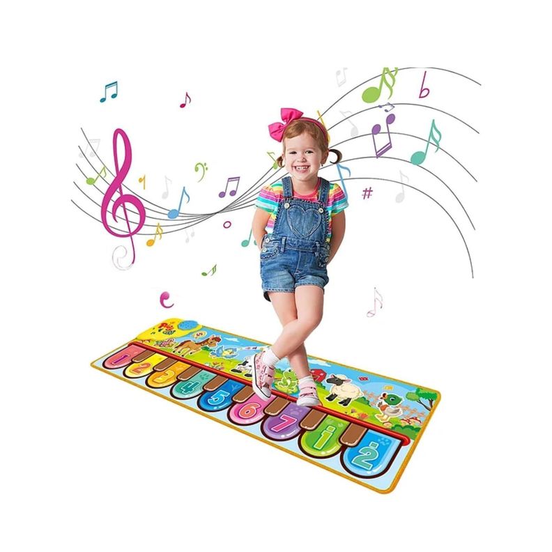 Juguete Alfombra Musical Piano 85x30cm Divertido-1