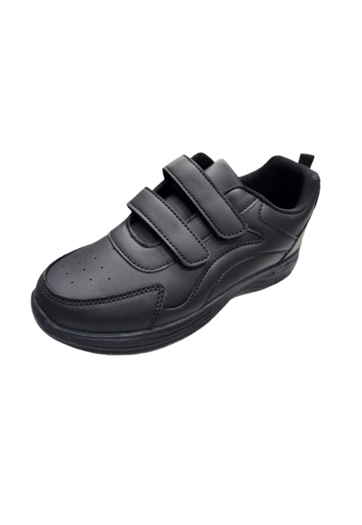 Zapatilla Escolar Negro Velcro-0