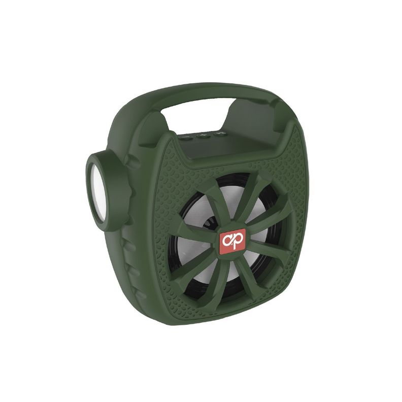 Parlante Bluetooth Panel Solar Y Linterna USB Verde Audiopro-0