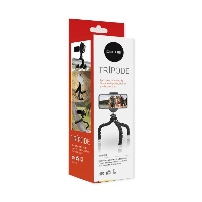 Trípode Flexible Tipo Pulpo Para Celulares Camara-3