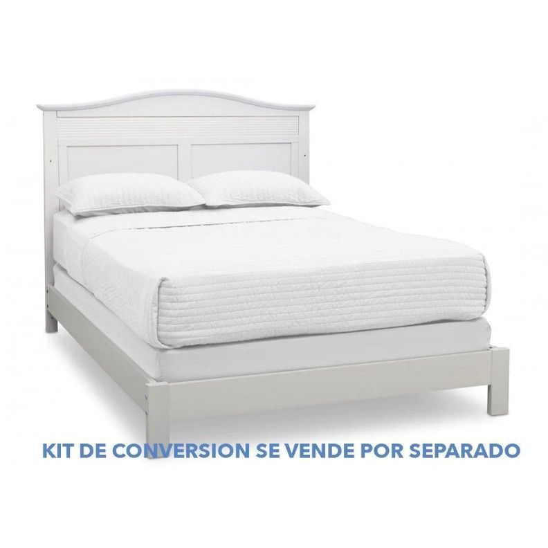Cuna de madera 4 en 1 Barret Blanca-6