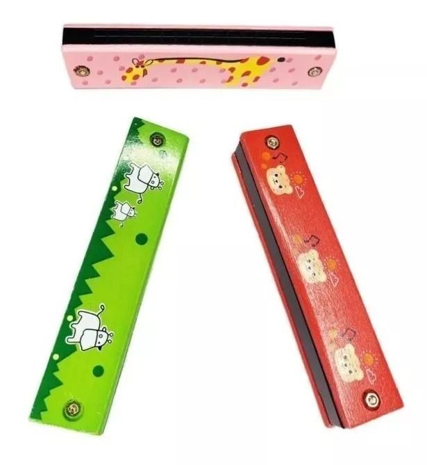 Armónica Infantil De Madera Para Niños-3