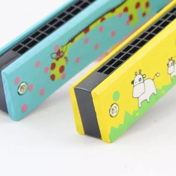 Armónica Infantil De Madera Para Niños-2