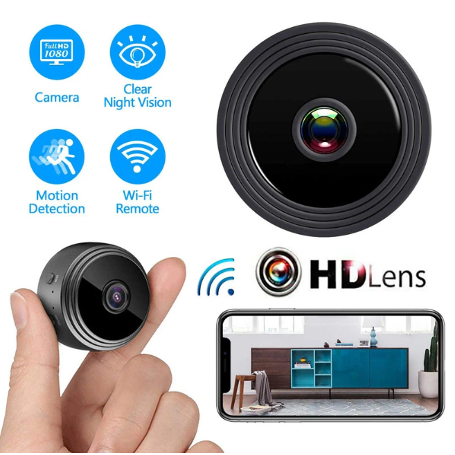 Mini Cámara De Seguridad A9 Con Wifi 1080P Visión Nocturna Inalámbrica Hogar-5