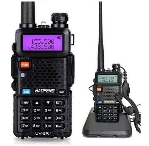 Radio Transmisor Walkie Talkie Vhf Uhf Fm Dual Band Uv-5r Favorito Negro