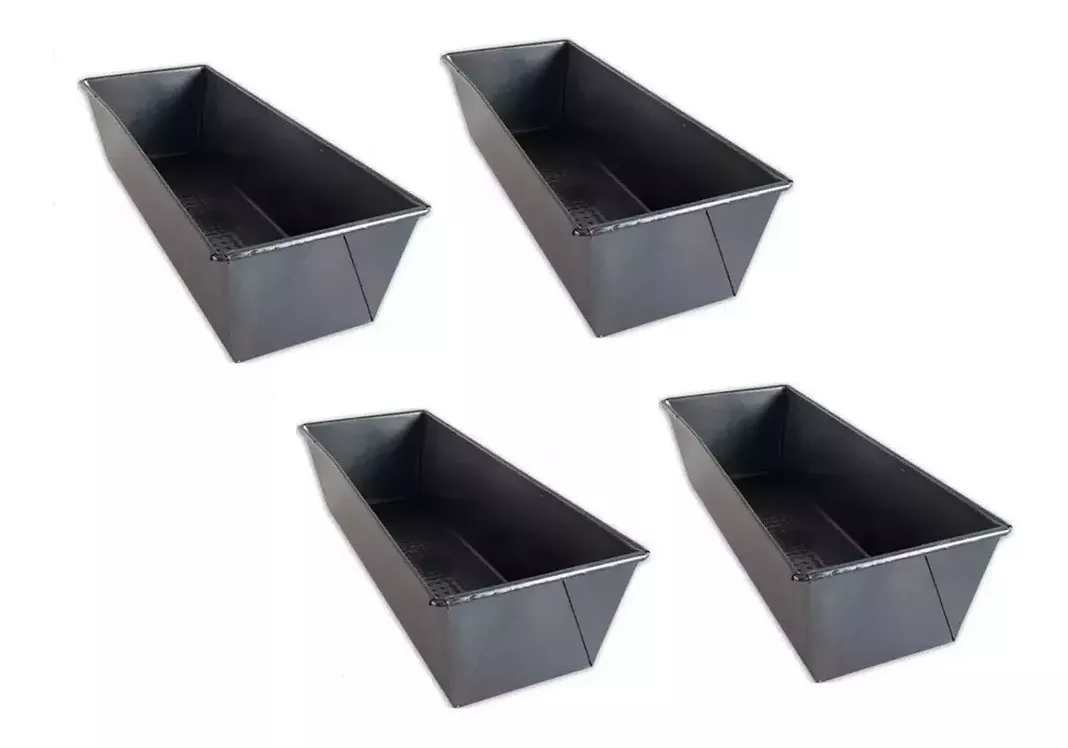 4 Molde Pan Molde Para Pan De Molde Rectangular Queque 30cm-0