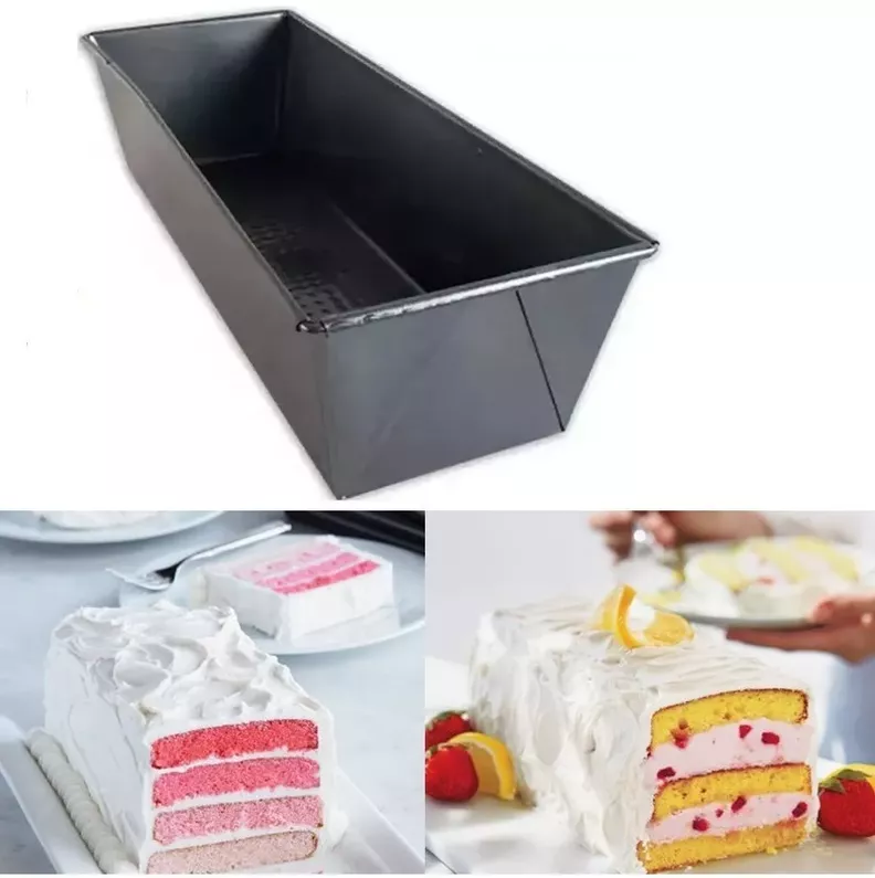 4 Molde Pan Molde Para Pan De Molde Rectangular Queque 30cm-4