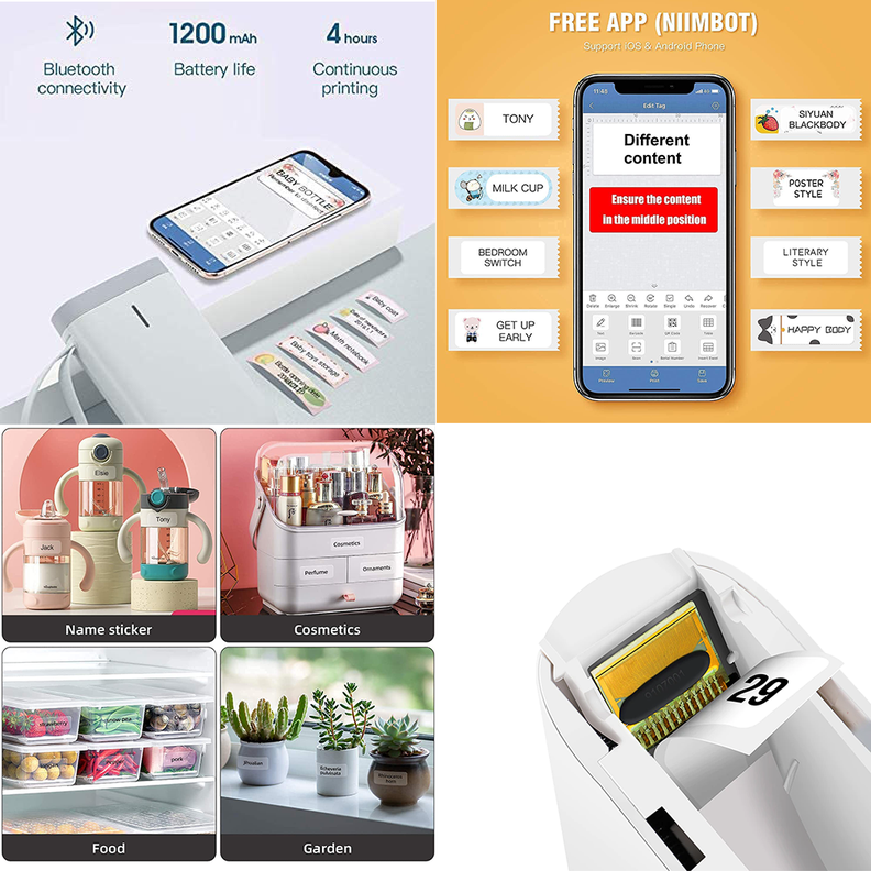 Impresora Térmica de etiquetas Niimbot D11 – Bluetooth, portátil-3
