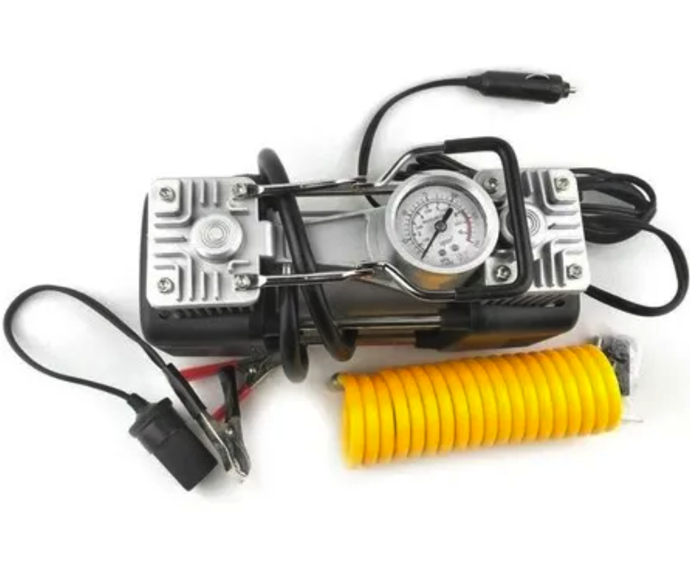 Compresor Inflador 2 Cilindros 150 Psi Auto Bicicleta -0