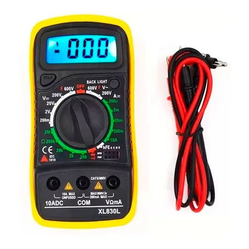 Tester Multitester Multimetro Digital Pantalla Lcd Xl-830l-0