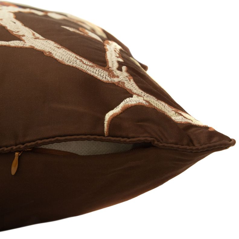 Cojin Mas Funda Decorativa Versalles En Cafè Oscuro  45x45 Cm-2