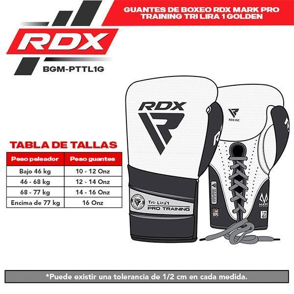 Guantes De Boxeo Rdx Mark Pro Training Tri Lira 1 -7