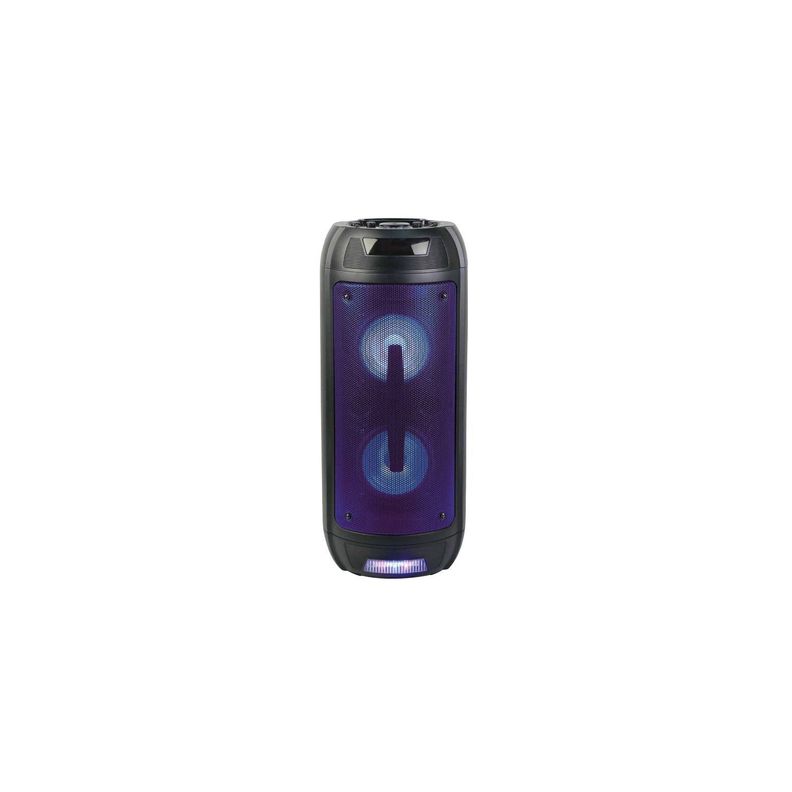 Parlante Bluetooth Portatil Iluminacion Azul - Puntostore Negro