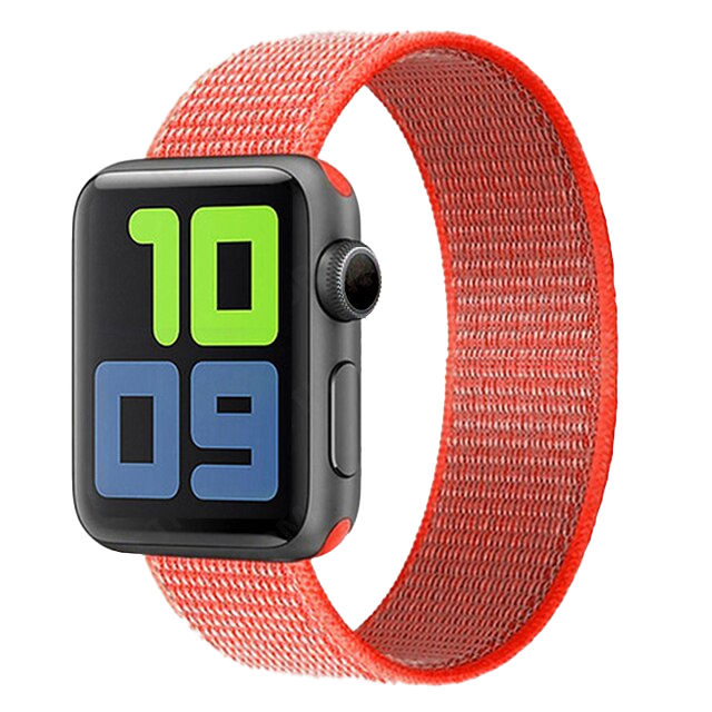 Correa Nylon Para Apple Watch 42 / 44 / 45mm / Salmon-0