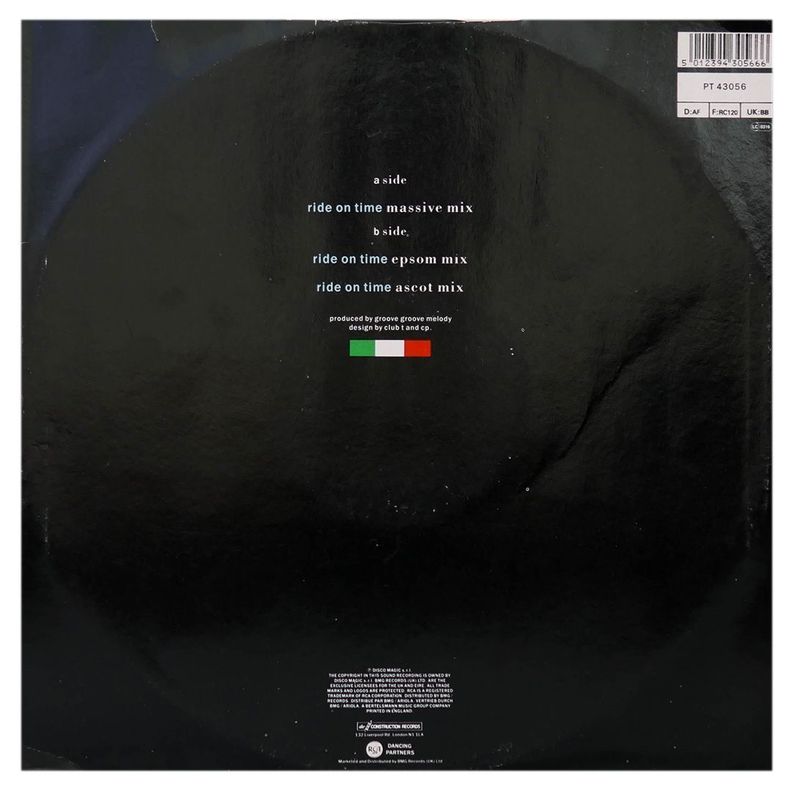 BLACK BOX - RIDE ON TIME 12" MAXI SINGLE VINILO USADO-1