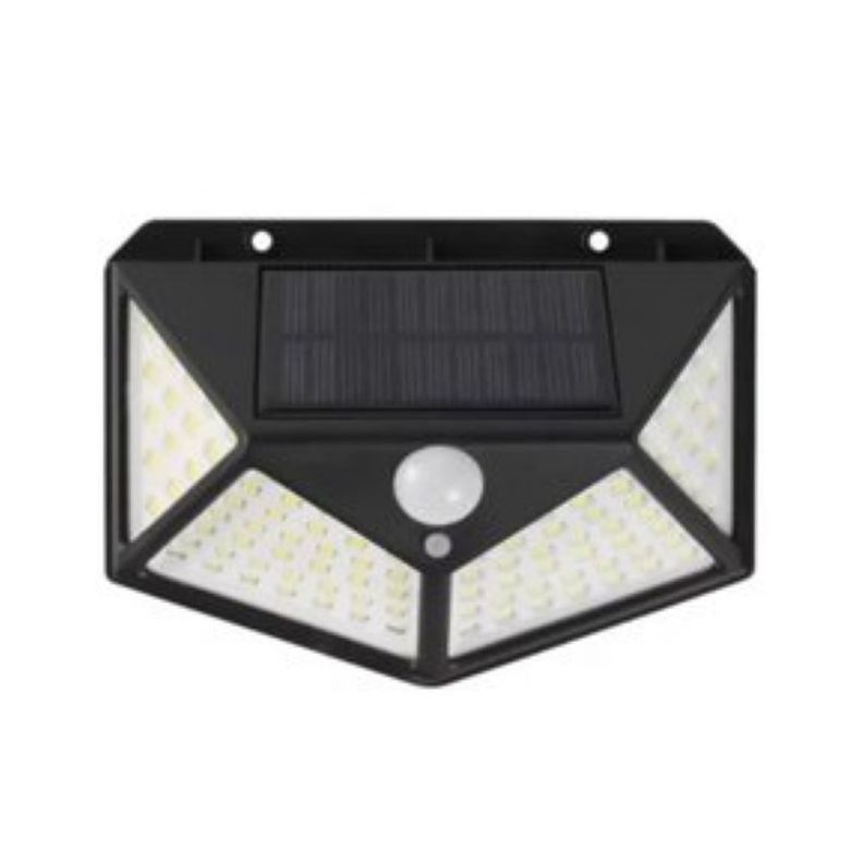 Focos Exteriores 100 Led Solar Luz Fija Sensor-0