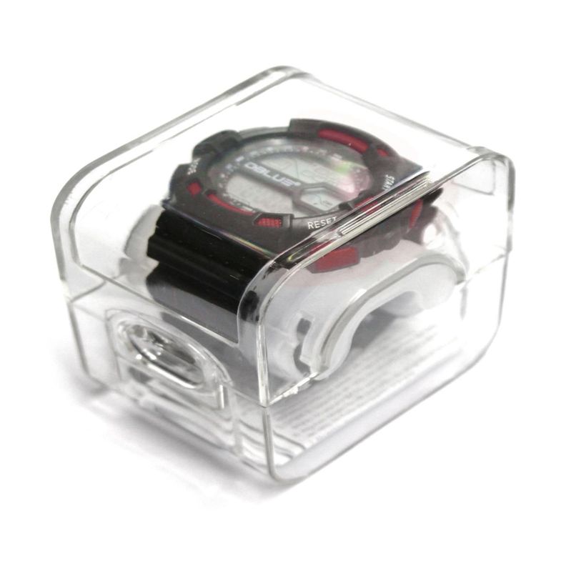 Reloj Digital Deportivo Pantalla Led Función Alarma Rojo Dblue-1
