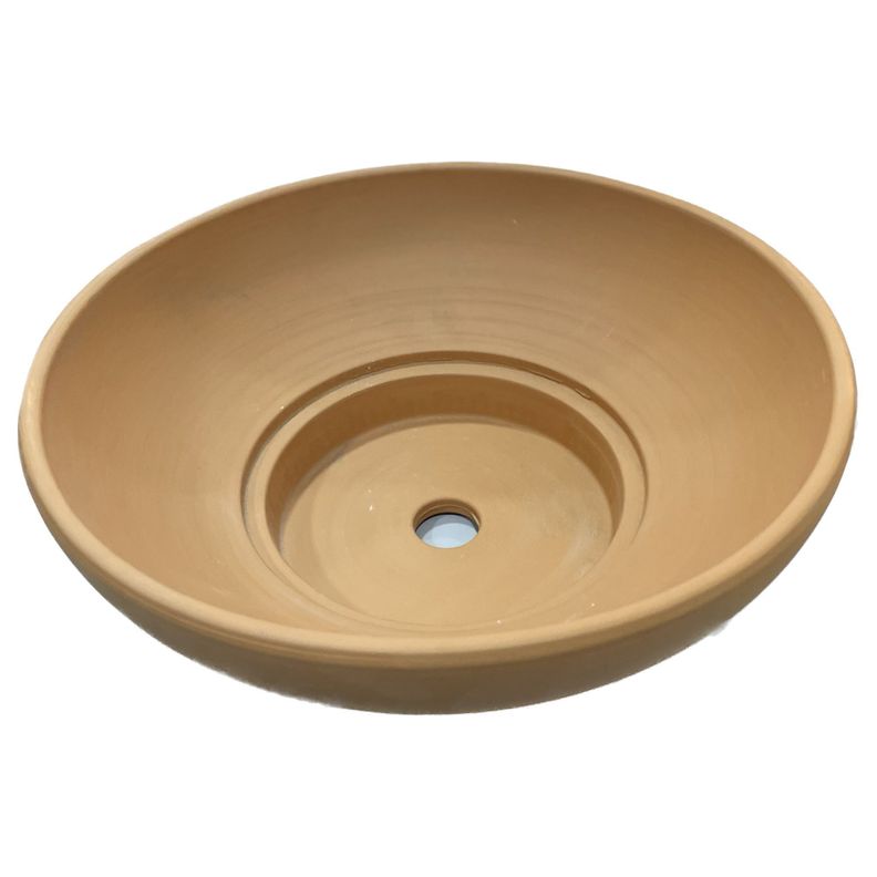 Centro de Mesa Rustico, terracota, 32cm x 12cm  y su Plato-2