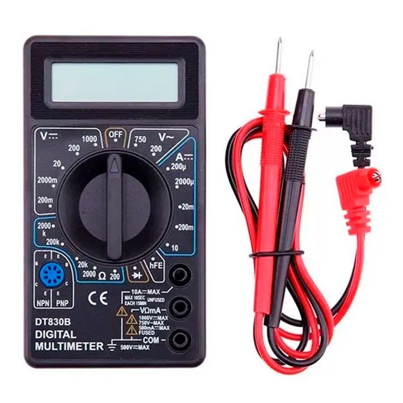 Multitester Digital Multimetro Portatil Tester Dt-830b-0