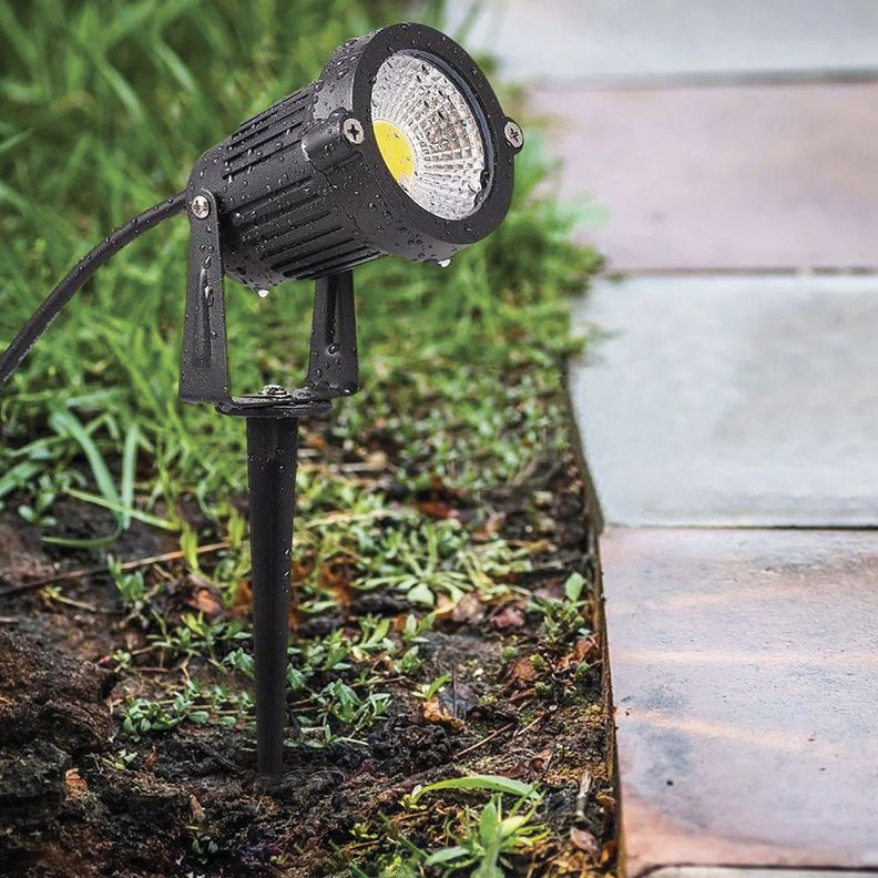 Foco LED Estaca Jardín 5W Luz Verde-3