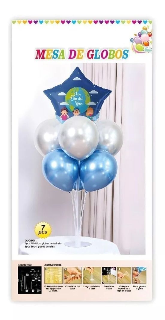 Set De Decoración Globos Base Para Globos Fiesta Celebración.-2