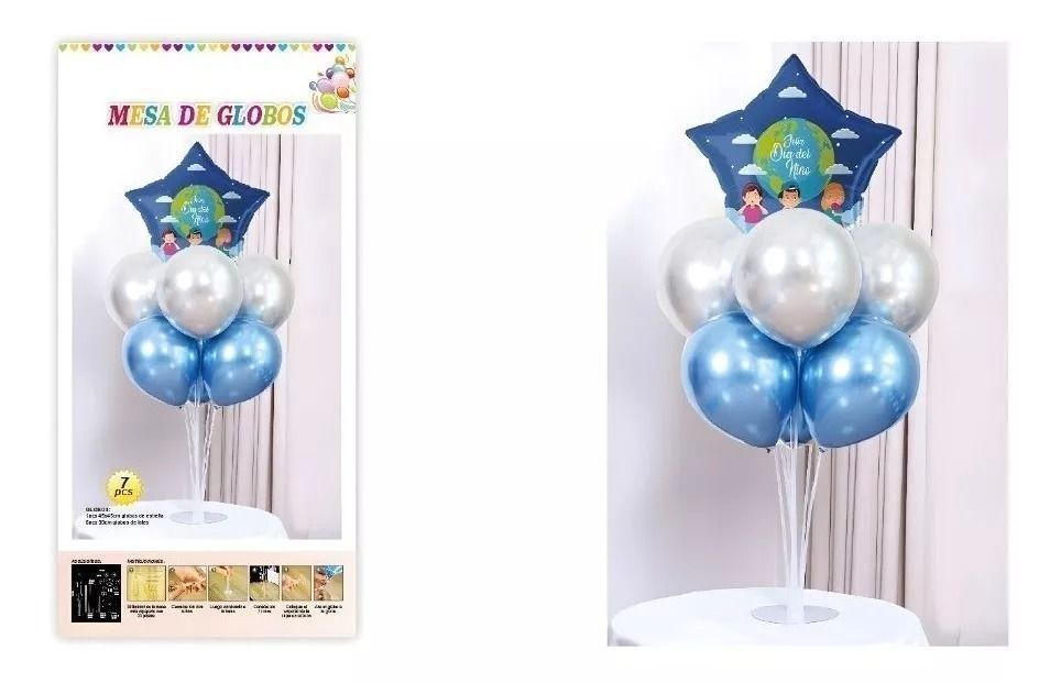 Set De Decoración Globos Base Para Globos Fiesta Celebración.-3