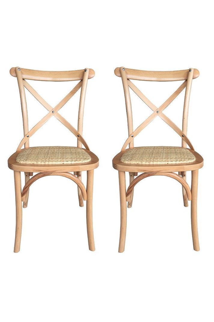 Pack 2 Sillas de Comedor Retro Cerezo