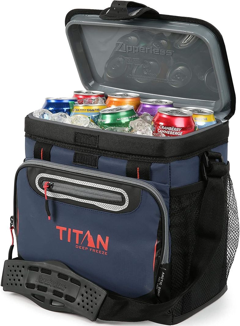 Cooler Deep Freeze 16 Latas Azul Titan-1