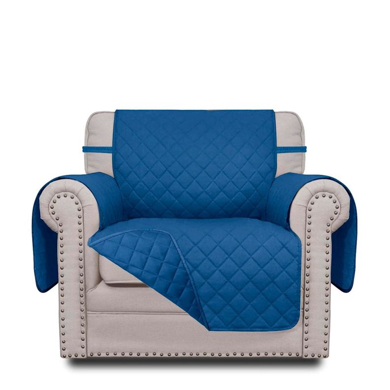 Funda para sofá 1 cuerpo azul 78 x 85 cm-0