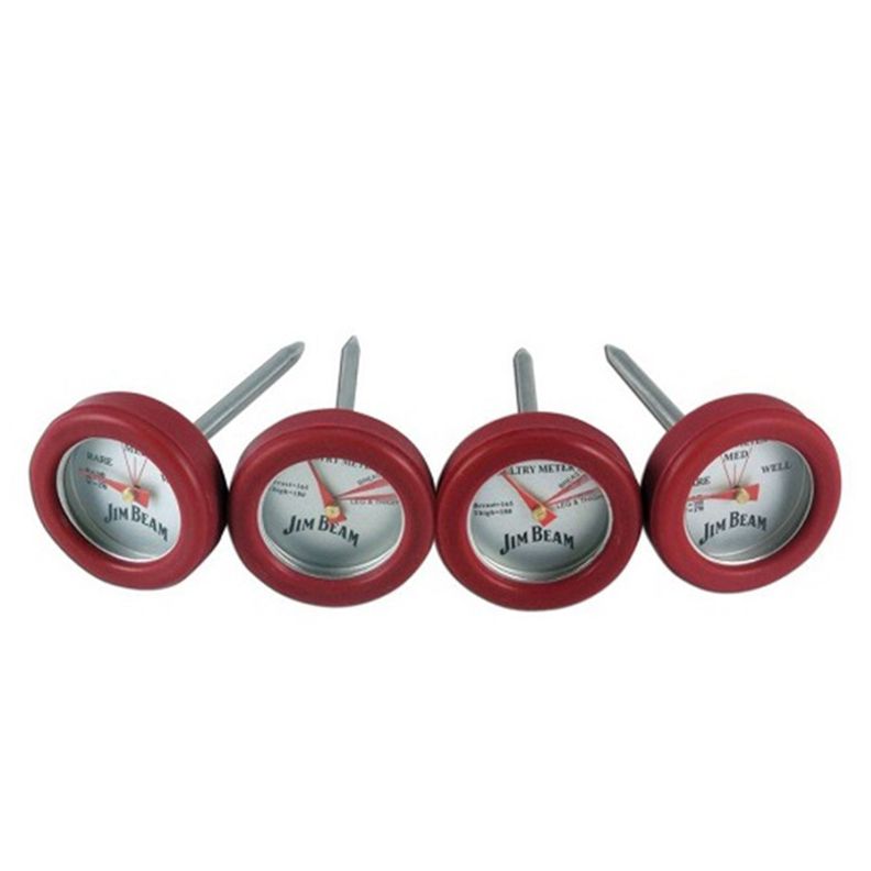 Set 4 Mini Termometros para Carnes y Pollo Jim Beam-0