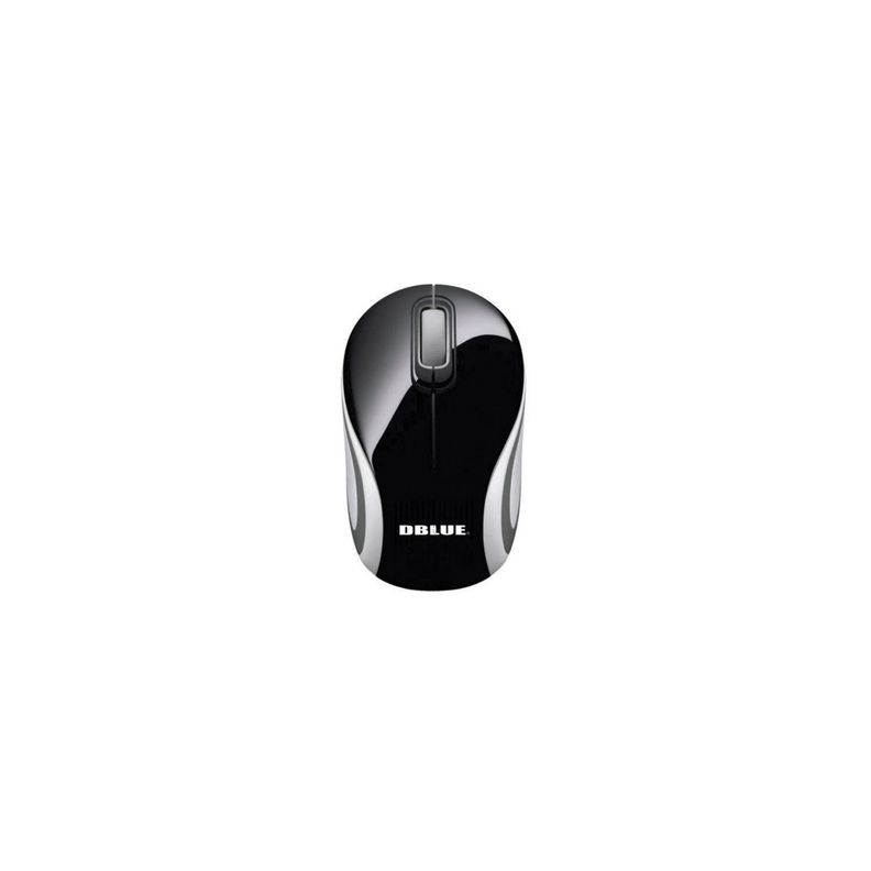 Mouse Inalambrico Optico White/black - Puntostore Negro