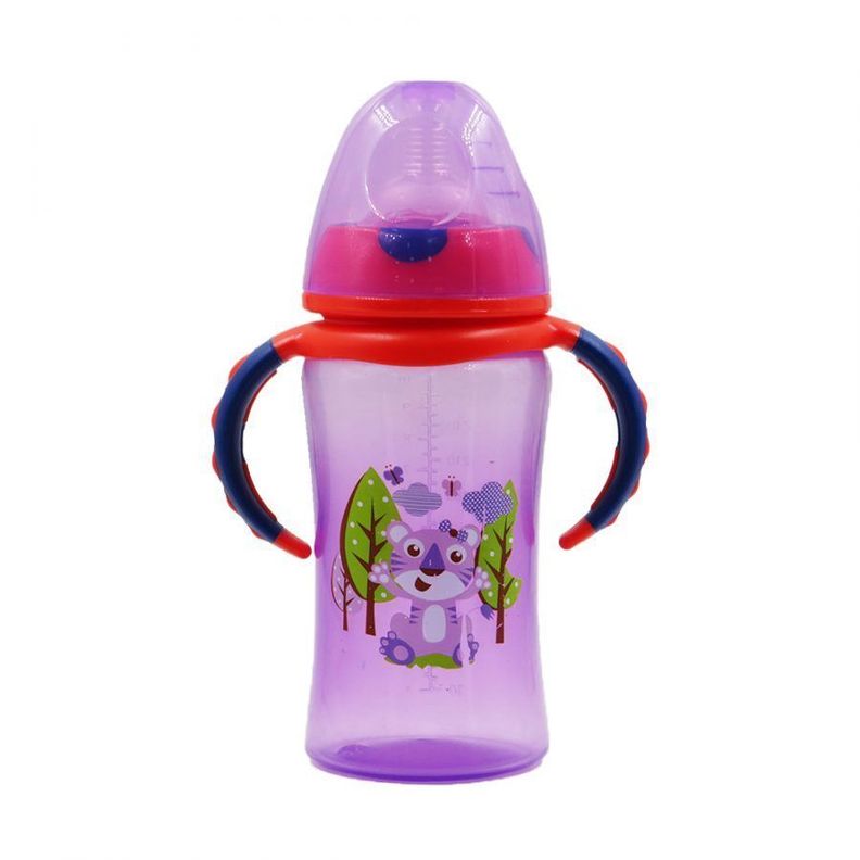 Mamadera Con Asas Para Bebes Mamaderas de Bebe Morado 300ml JS300 F-108-0